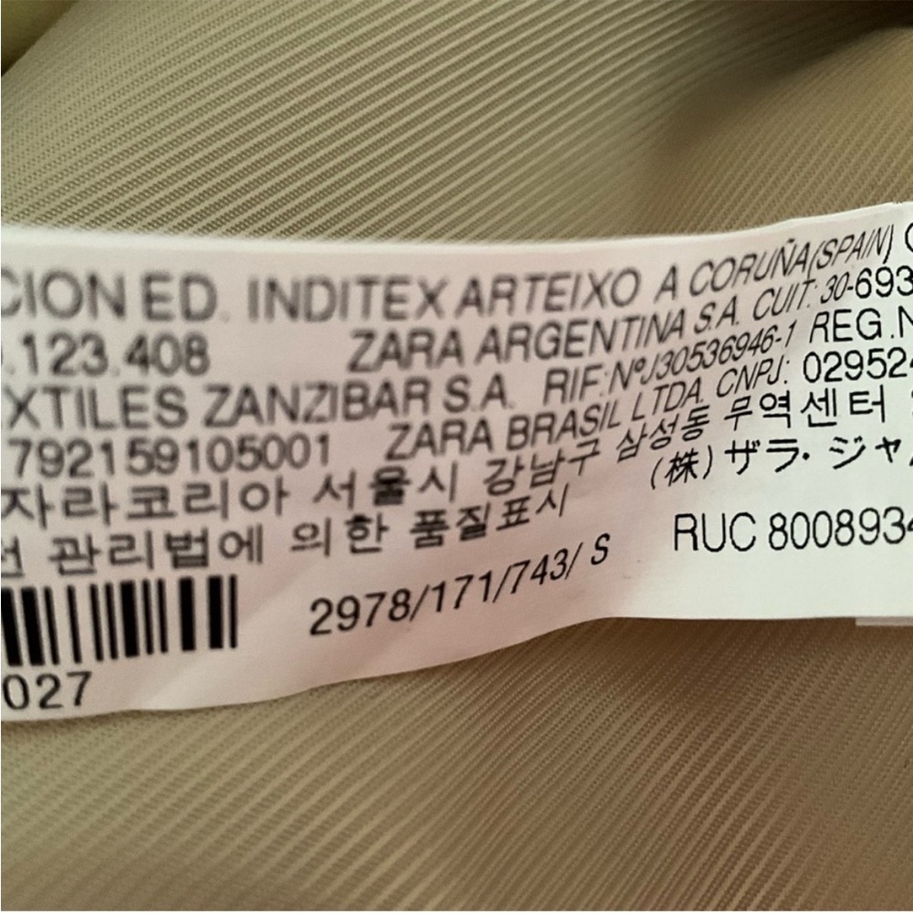 NWT ZARA Rustic Oversized Blazer, Linen-Blend - Picture 9 of 14